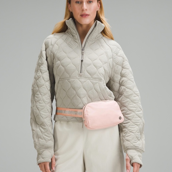 Lululemon Pink & Silver Everywhere Belt Bag 1L Wordmark - Picture 1 of 6